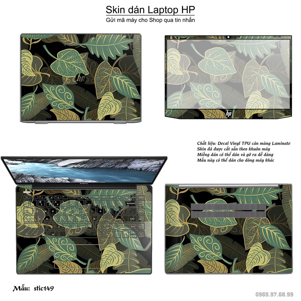 Skin dán Laptop HP in hình Hoa văn sticker nhiều mẫu 25 (inbox mã máy cho Shop)