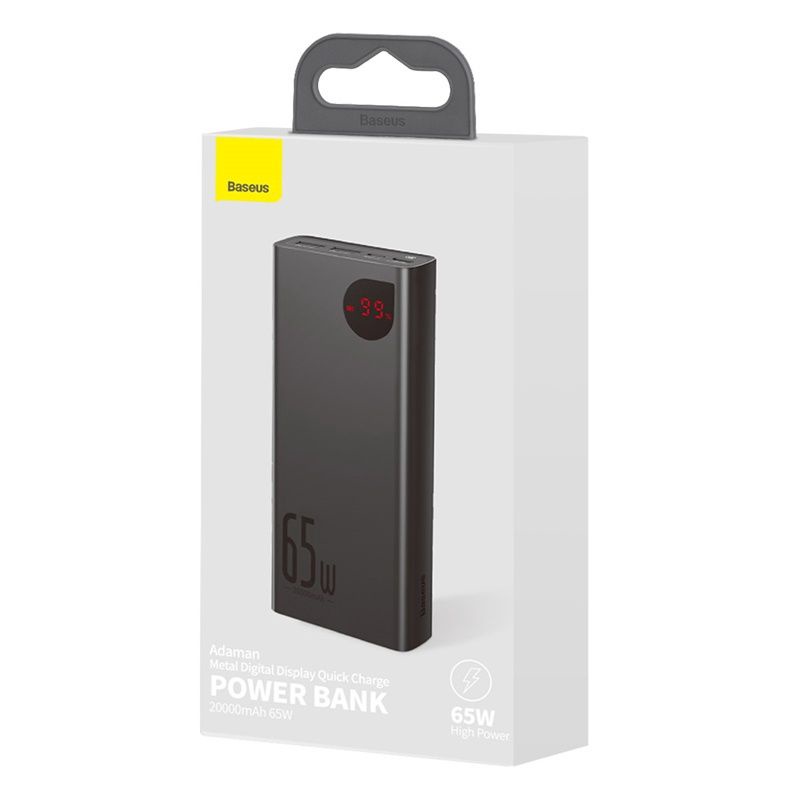 Sạc dự phòng Baseus / Usams 20000/30000mAh 65W sạc siêu nhanh hỗ trợ type C PD