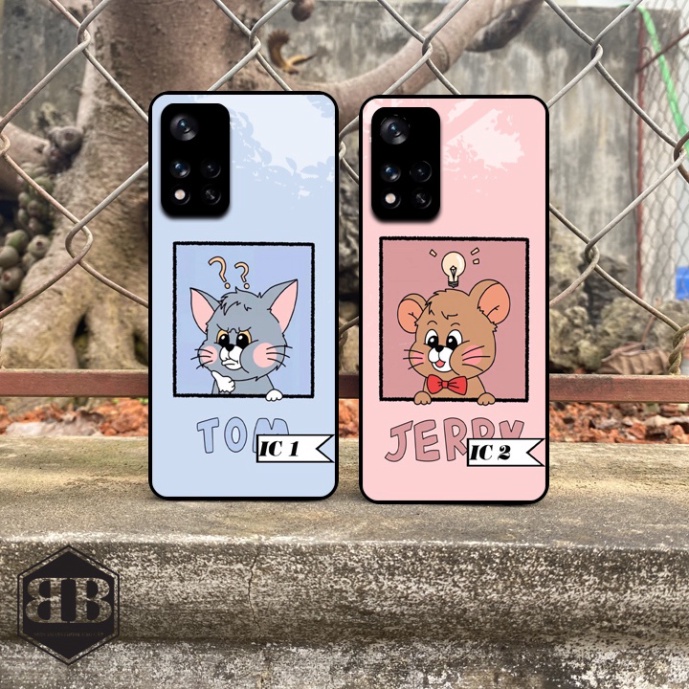 Ốp lưng kính cường lực Xiaomi Redmi Note 11 5G / Poco M4 Pro 5G cute hạt me