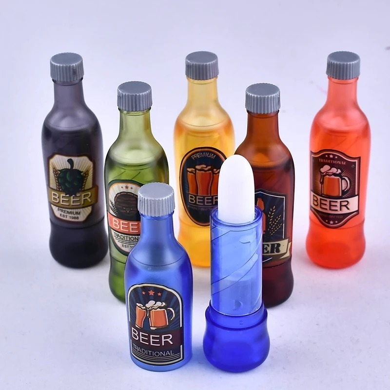 [Hàng mới về] Son dưỡng môi không màu tự nhiên hình chai bia