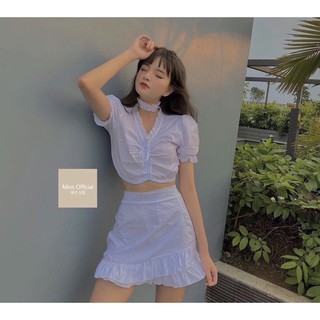Set crt kèm chân váy