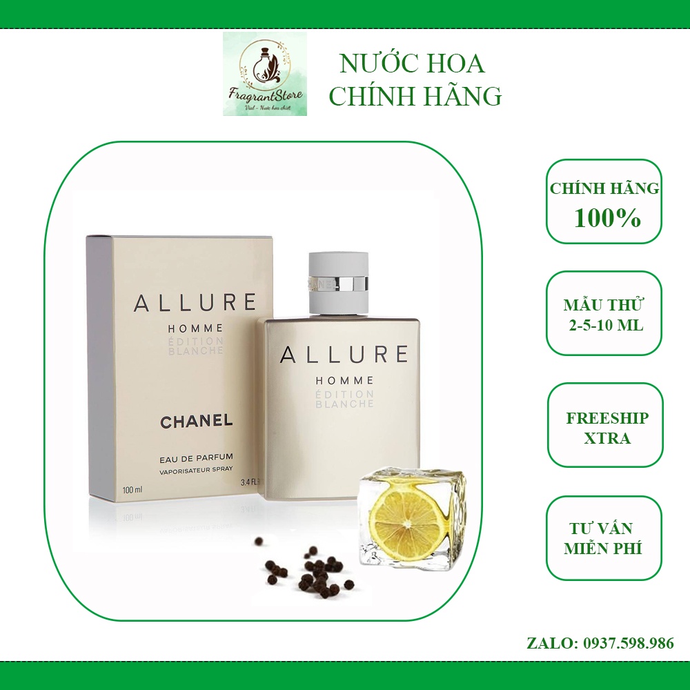 Nước Hoa Nam Allure Homme Edition Blanche (Mẫu thử)