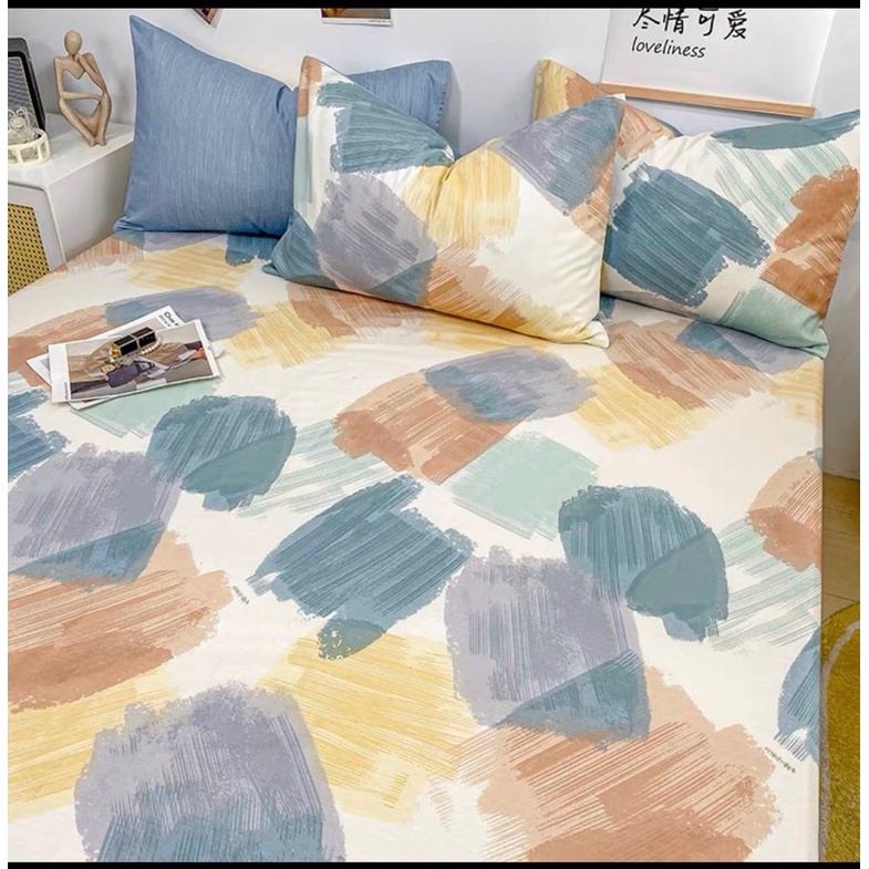 BỘ DRAP, 2 ÁO GỐI NẰM + 1 áo gối ôm DOLCE ORGANIC 160*200+20CM hoặc 180