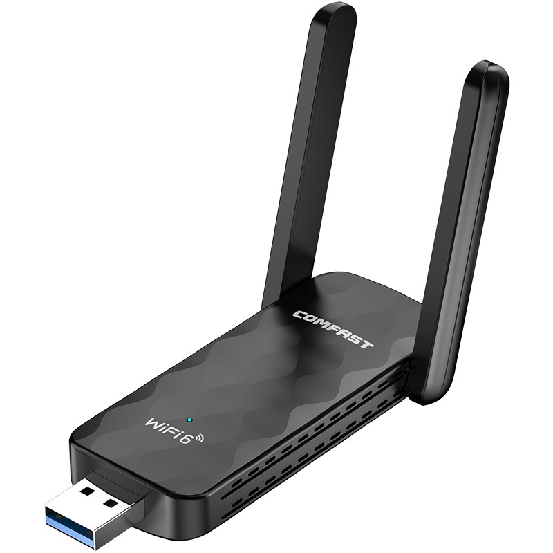 COMFAST Usb Phát WiFi 6 AX 1800Mbps 2.4G & 5G Băng Tần Kép 802.11X USB 3.0 6 Thẻ Mạng Win7 / 10 / 11 CF-955AX