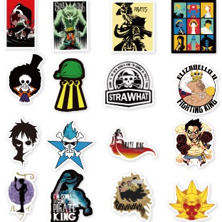 Combo 100 Sticker Hình One Piece