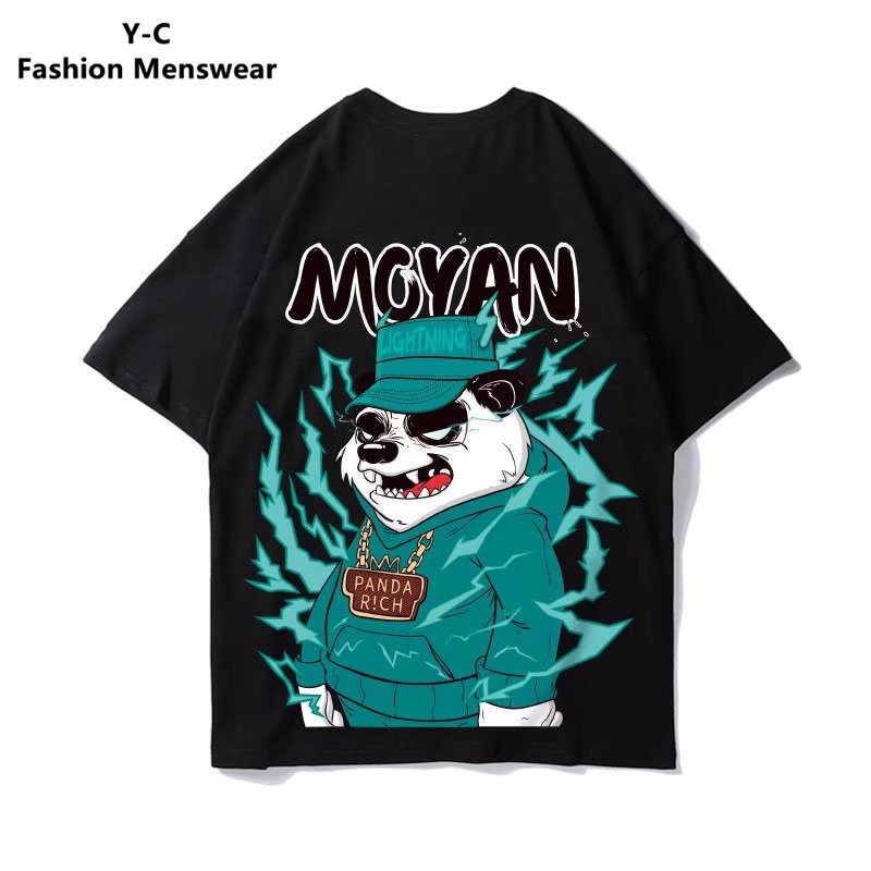 Áo Thun Tay Ngắn Cổ Tròn In Hình Hoạt Hình Dành Cho Nam Và Nữ size M-8XL