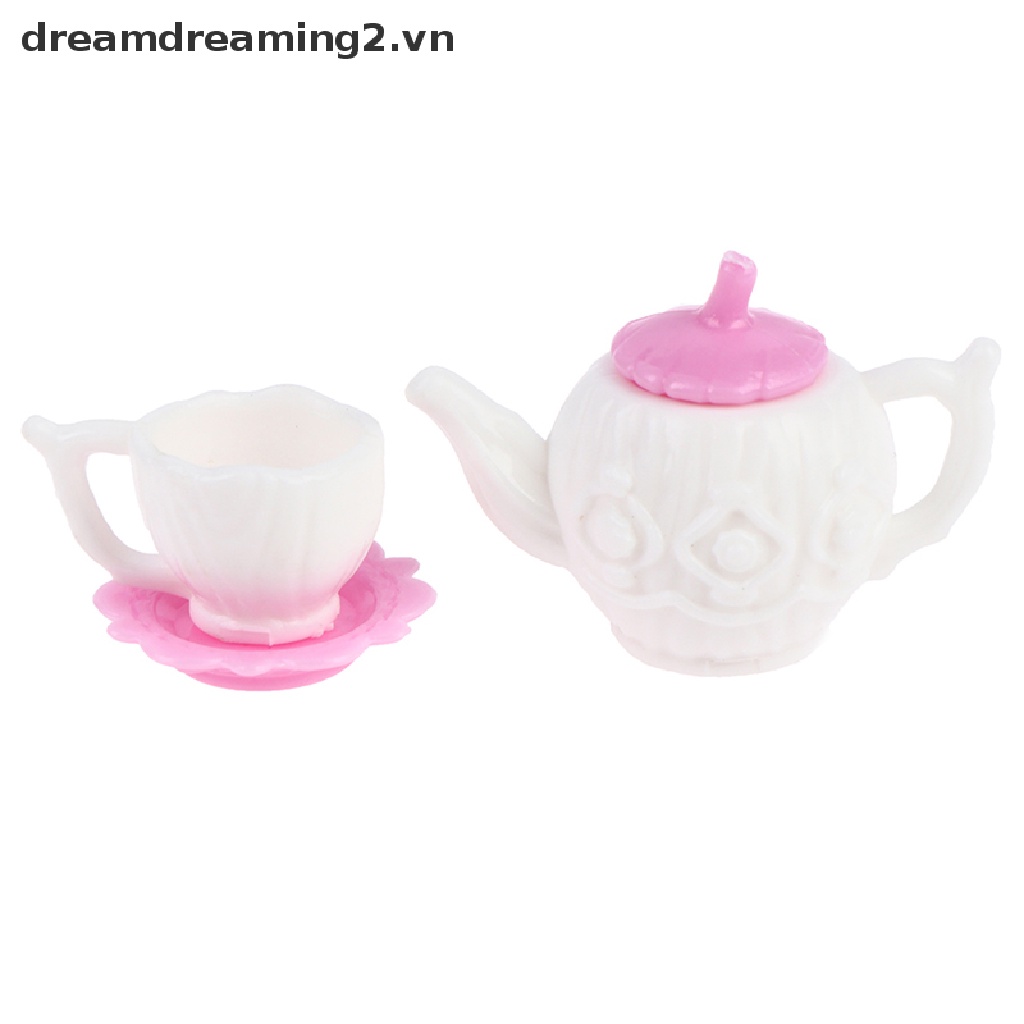 Ám trà và tách cà phê 3 món cho nhà búp bê