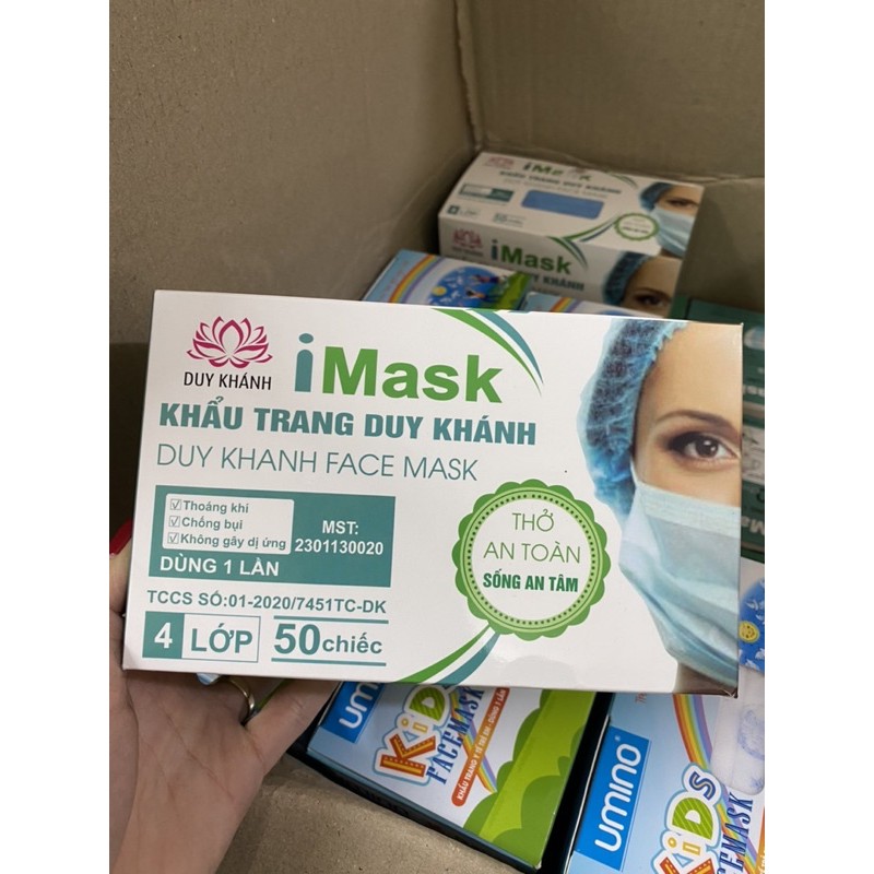(Hàng chuẩn WHO) Khẩu trang y tế 4 lớp cho cả gia đình