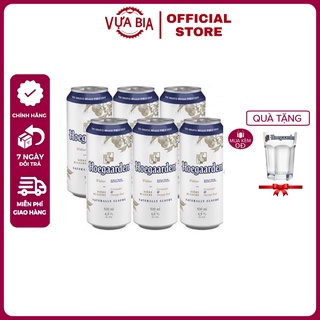 Bia hoegaarden white 6 lon 500ml