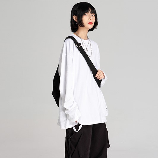 Áo sweater dài tay rách gấu Bingshop vải nỉ da cá dày dẹp freeship