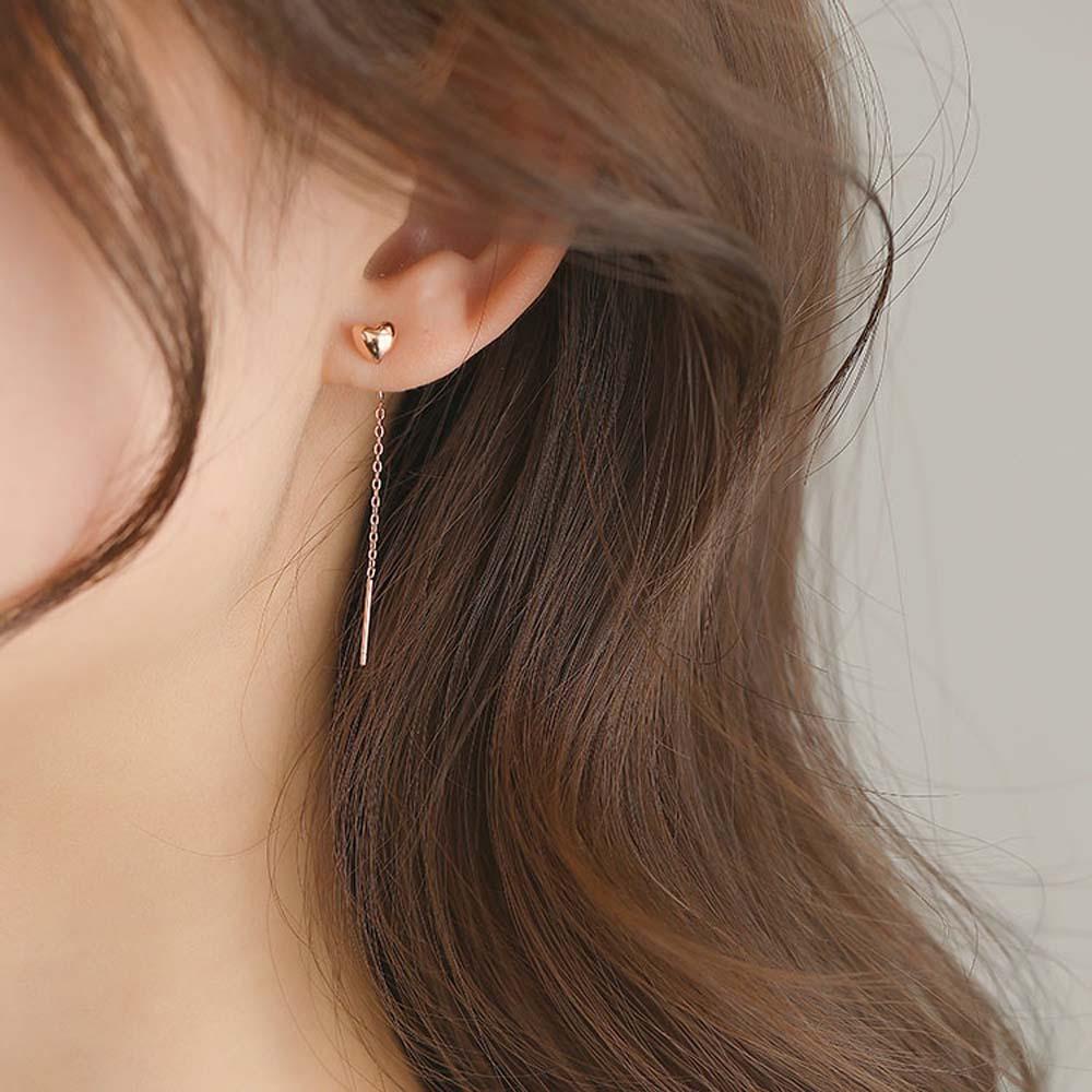 Khuyên Tai Dáng Dài Tua Rua Thời Trang Thanh Lịch Cho Nữ|Khuyên Tai Hình Trái Tim Phối Tua Rua Nhiều Màu Sắc Phong Cách Hàn Quốc