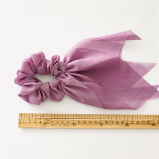 Dây buộc tóc Scrunchies lụa dáng dài dễ thương