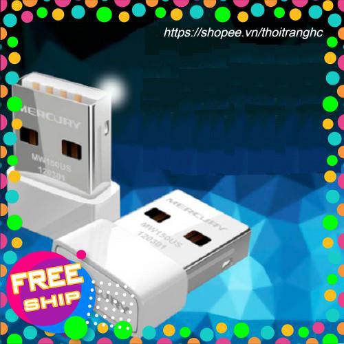 USB Wifi thu sóng mini không dây Mercury, máy thu sóng đa năng  tốc độ 150Mbps | BigBuy360 - bigbuy360.vn