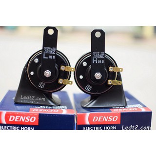 2 còi denso 12v 24v ( còi sên và còi đĩa )