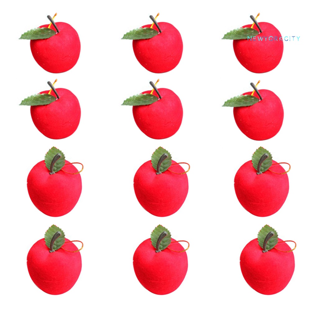 Bộ 12 Quả Táo Trang Trí Cây Thông Giáng Sinh