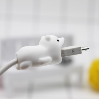 Đầu silicon bọc bảo vệ dây cáp sạc điện thoại