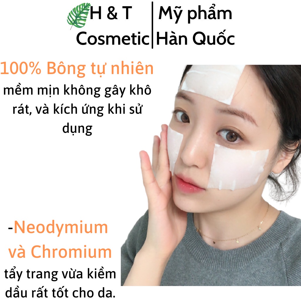 Bông tẩy trang 3 lớp Cotton Pads 222 miếng tẩy trang nhẹ nhàng và mềm mại