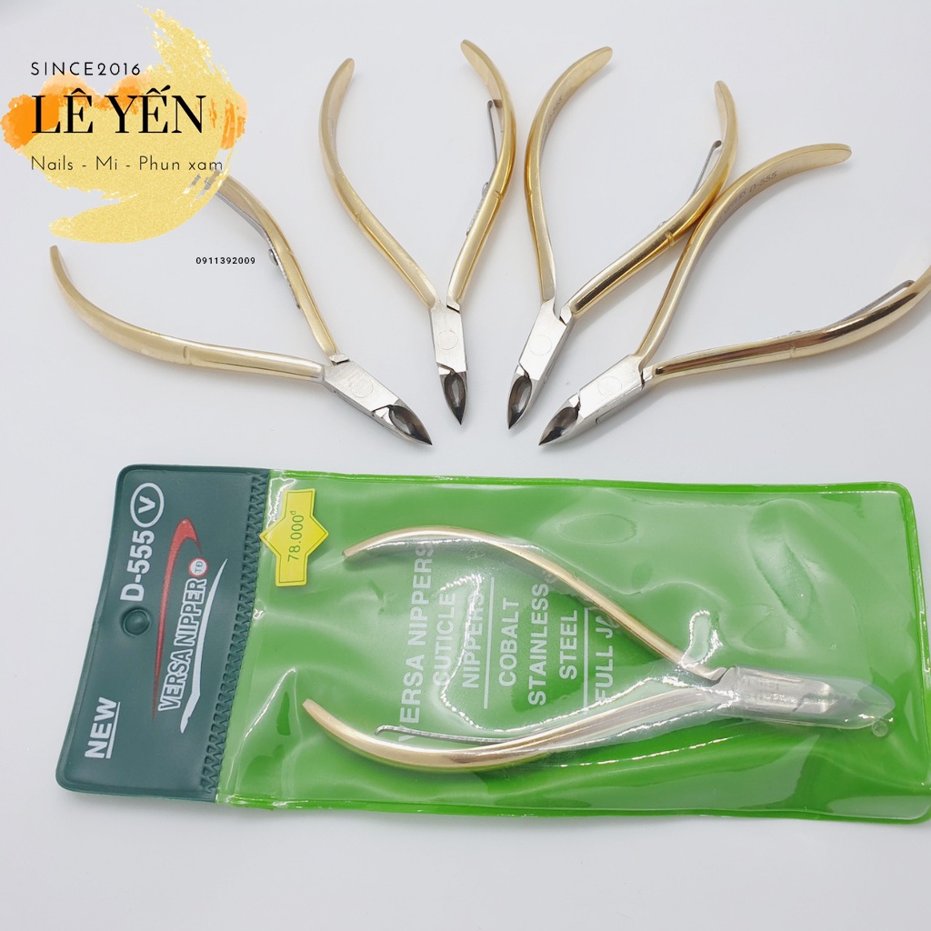 Kềm cắt da làm móng D-555 VERSE NIPPER - Kìm nhặt da cắt móng tay làm nail siêu đẹp, siêu bén, siêu sắc D-555