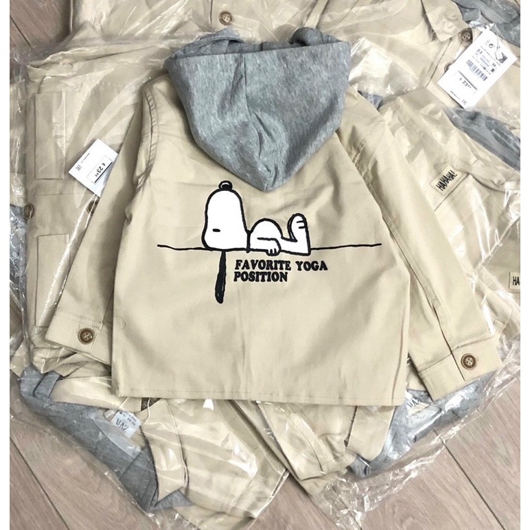 Áo khoác kaki Snoppy Zara