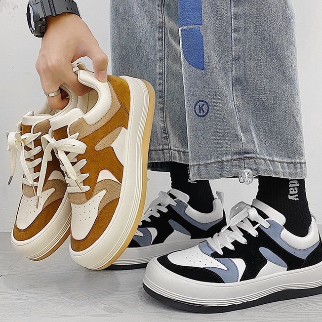 Giày Thể Thao Nam Hàng Quảng Châu size 39 đến 44 - Chất Da phối Da Lộn cao cấp