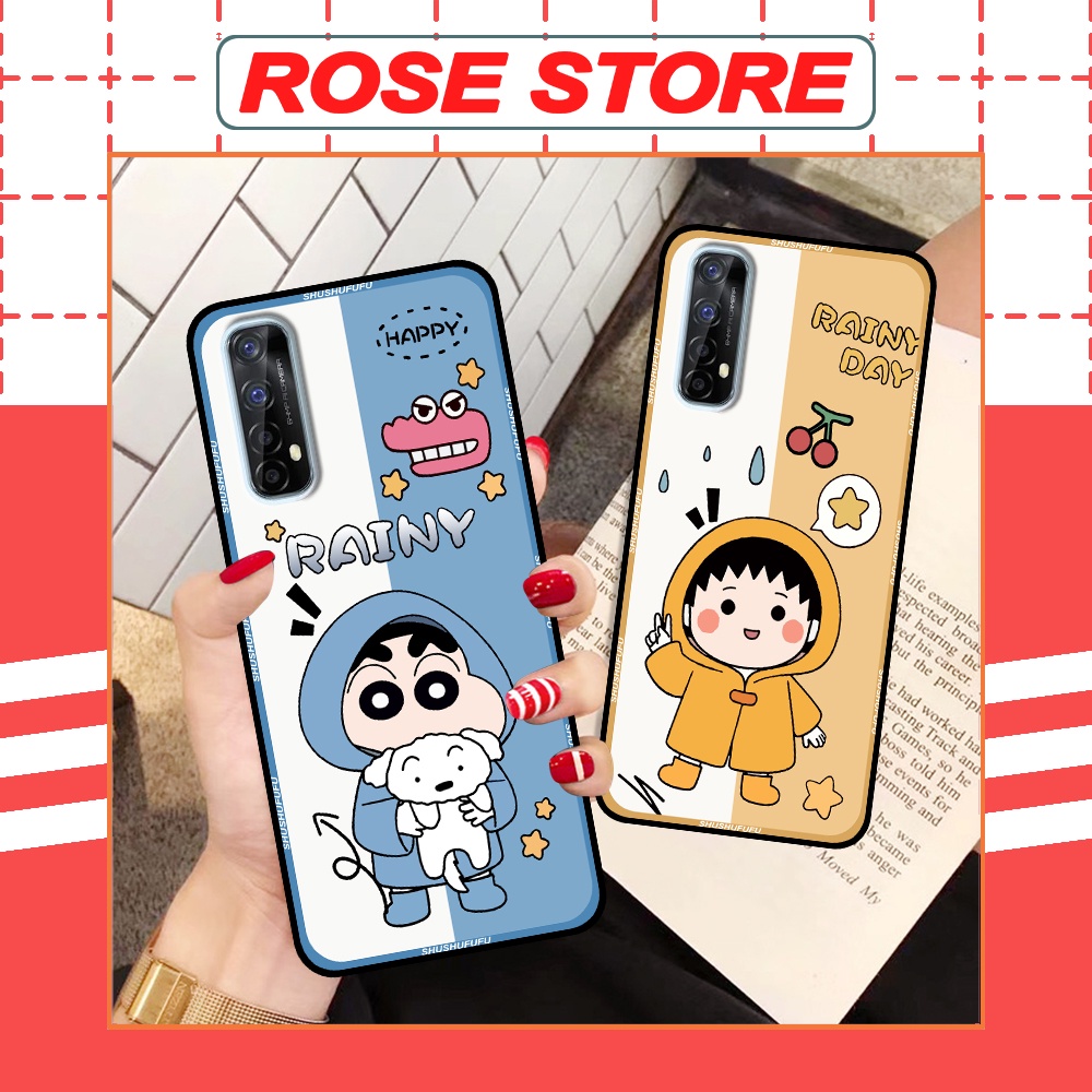 Ốp Realme 7 / 7 Pro in hình in hình doremon, couple, shin, bearbrick dễ thương