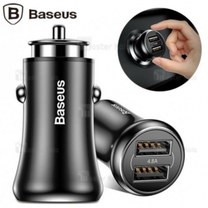 Tẩu sạc ô tô nhãn hiệu Baseus F635, dòng ra 4.8A Fast Charge - Hàng chính hãng