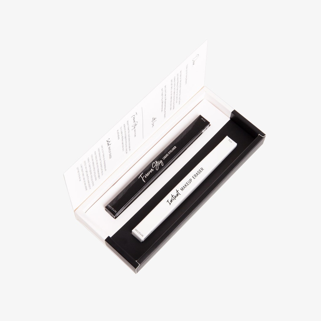 (Hàng Mới Về) Bút Kẻ Mắt Dạng Lỏng + Gôm Tẩy Masami Forever