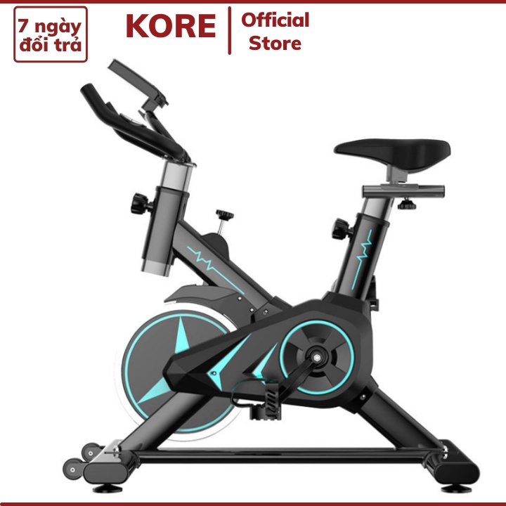 Xe đạp tập thể dục tại nhà AirBike Fitness 585 đo nhịp tim đồng hồ Bánh xe siêu yên tĩnh, Xe đạp tập gym thể thao