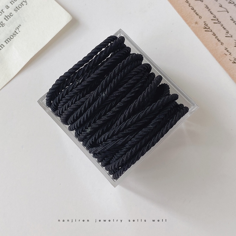 Dây buộc tóc cao su mỏng thiết kế đơn giản thời trang cho trẻ em