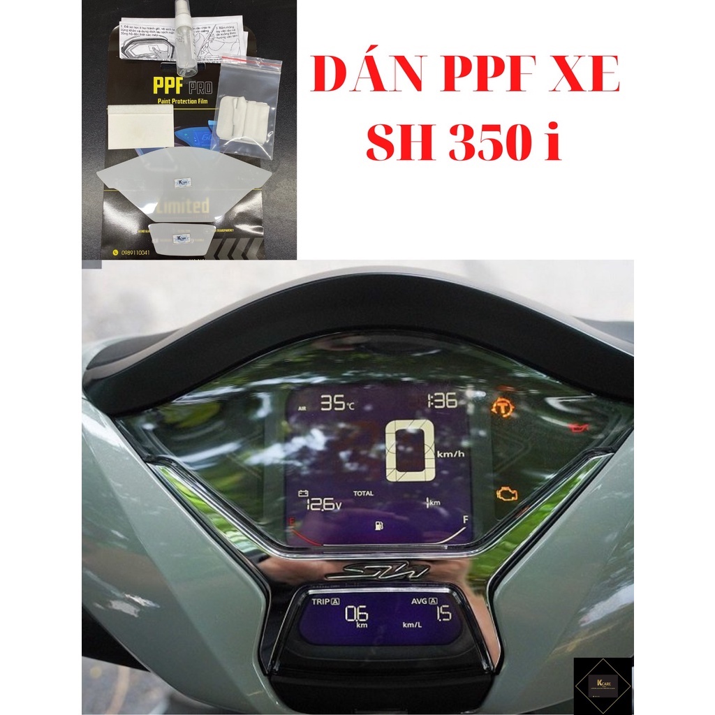 Dán PPF SH 350i và Sh 2022 Miếng Dán PPF bảo vệ Mặt Đồng Hồ Xe
