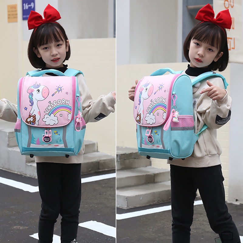 Ba Lô Đi Học In Hoạt Hình Khủng Long / Kỳ Lân Dễ Thương Cho Bé