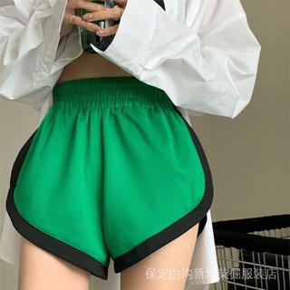 Quần Short Thể Thao Lưng Cao Ống Rộng Phong Cách Hàn Quốc Thời Trang Mùa Hè Quyến Rũ Cho Nữ