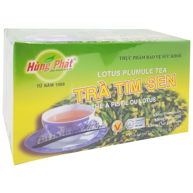 Trà tim sen Hùng Phát hộp 50g