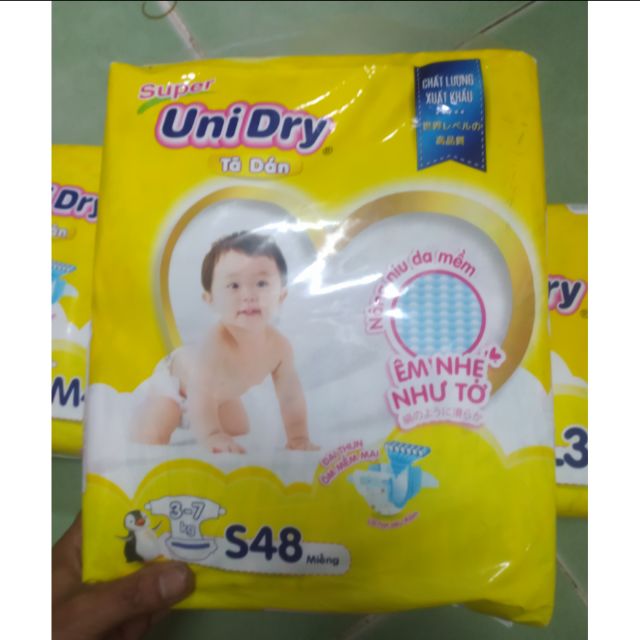 TÃ DÁN PANTS UNIDRY CỠ ĐẠI SIZE S 48 MIẾNG CHI TRẺ 3-7KG