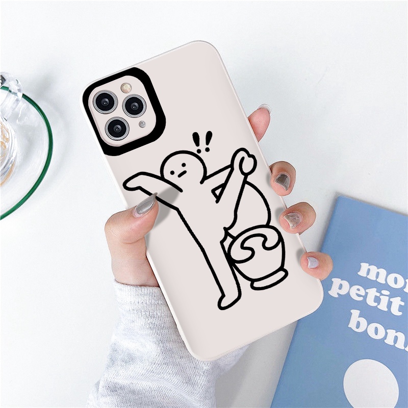 Ốp điện thoại viền vuông chống bẩn ngộ nghĩnh hình bựa hoạt hình đẹp mềm ốp iPhone13/12/11/Pro/Promax/x/xr/xsmax/6/7/8