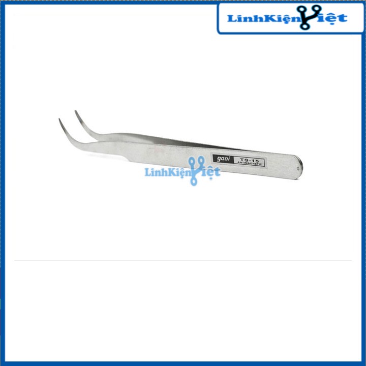 Nhíp Kẹp Linh Kiện GOOi - Loại Cong TS-15
