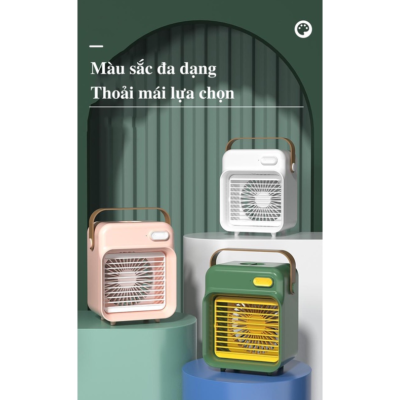 Quạt điều hòa mini, máy phun sương, máy lạnh hơi nước để bàn, làm lạnh nhanh, sạc pin tích điện,sinh viên ký túc xá văn