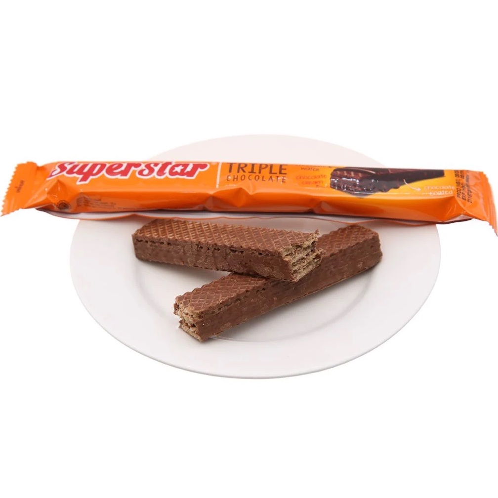 Bánh Xốp Phủ Sôcôla Superstar Triplet Chocolate