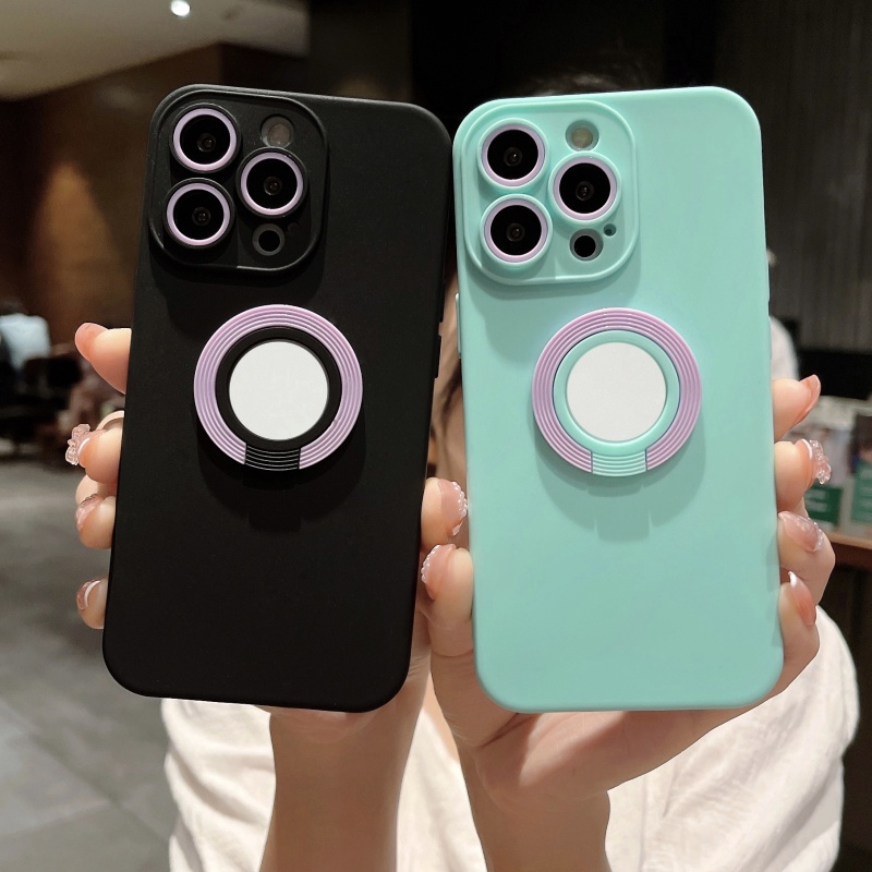 Ốp Điện Thoại Mềm Chống Sốc Có Giá Đỡ Cho iPhone 14 13 12 11 Pro Max XS XR X 8 7 Plus + SE 2020