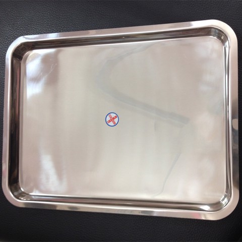 Khay inox y tế hình chữ nhật các size