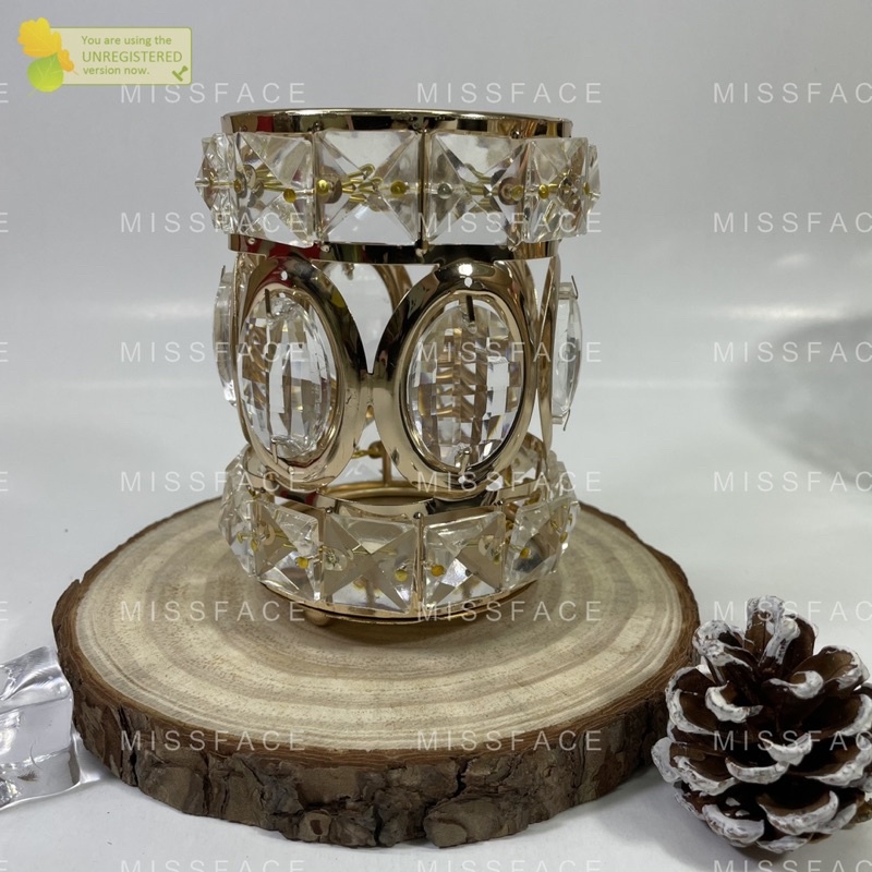 Cốc cắm cọ pha lê sang chảnh ( ib shop chọn mẫu )