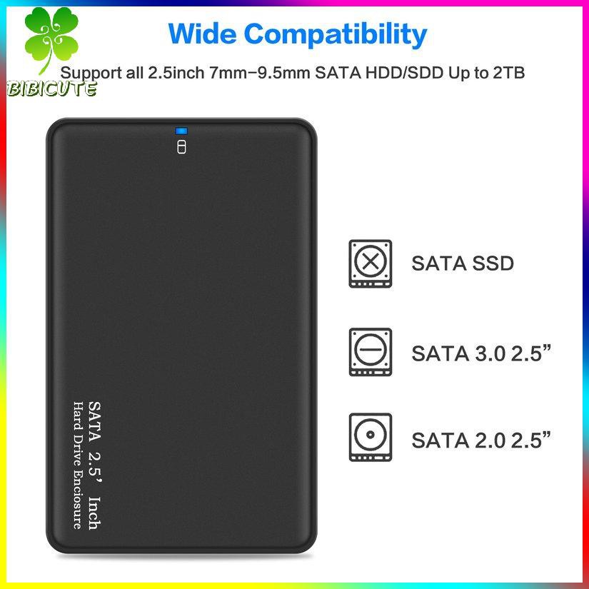 Hộp Đựng Ổ Cứng Di Động 2.5 Inch Hỗ Trợ 2tb Hdd Sata Sang Usb 3.0 Ssd Hdd | BigBuy360 - bigbuy360.vn