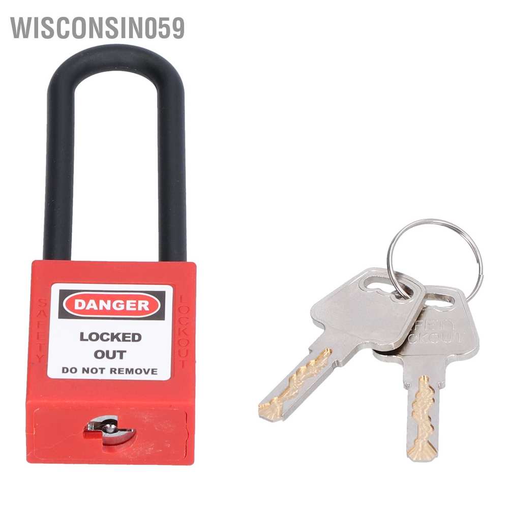 Ổ Khóa An Toàn Chống Ăn Mòn Wisconsin059 3in Kèm 2 Chìa Khóa