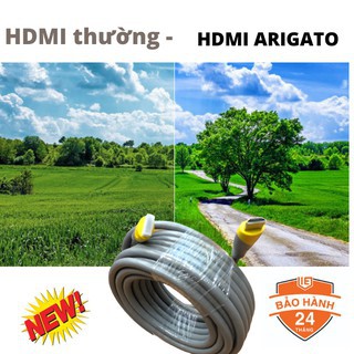 Cáp 2 đầu HDMI 2.0 ARIGATO(19+1) dài 5m/3m/1.5m-CHẤT LƯỢNG TUYỆT ĐỐI-ĐẠT CHUẨN FULL HD1080-BẢO HÀNH 3 NĂM