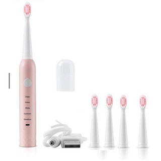 (Combo 3 đầu bàn chải) Đầu bàn chải đánh răng điện- bàn chải đánh răng điện rung 5 cấp độ