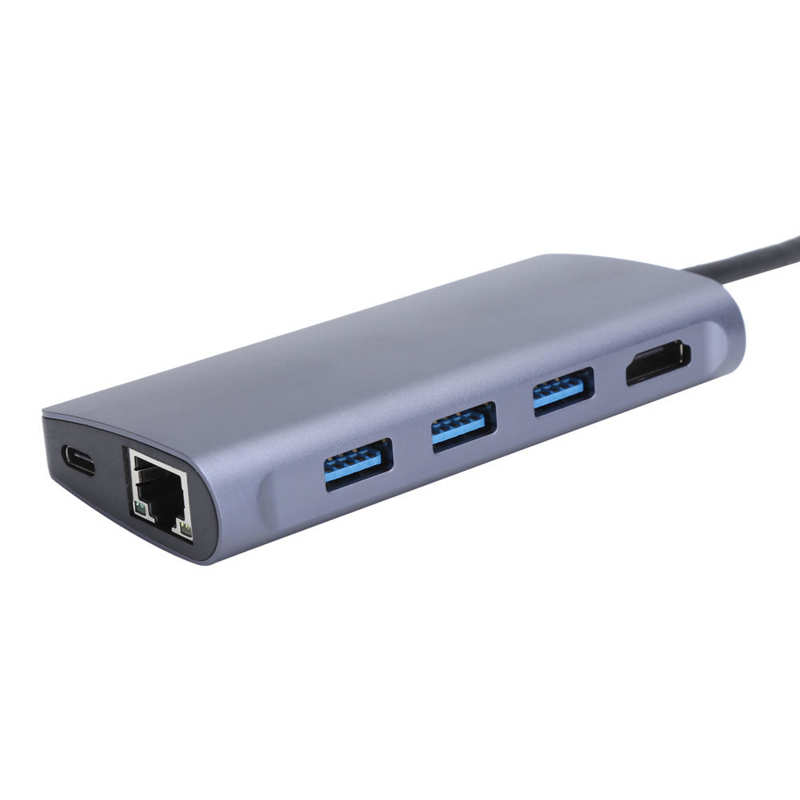 Bộ Chuyển Đổi Type‑ C 8 Trong 1 Sang / RJ45 / PD / Thẻ Nhớ / Thẻ Lưu Trữ / USB 3.0 Chất Lượng Cao