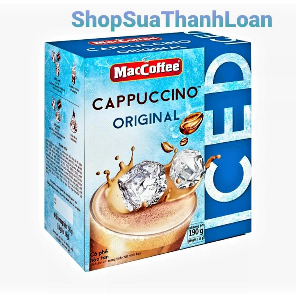 Combo x2 MacCoffee CAPPUCCINO vị Truyền Thống với lớp bọt café thơm lừng, vị ngon, béo, mịn