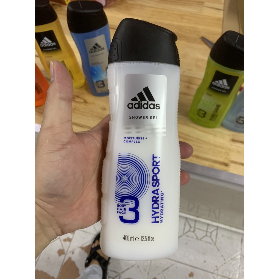 Dầu gội sữa tắm sữa rửa mặt nước hoa 3in1 Adiddas 400ML hàng cao cấp mẫu mới date mới