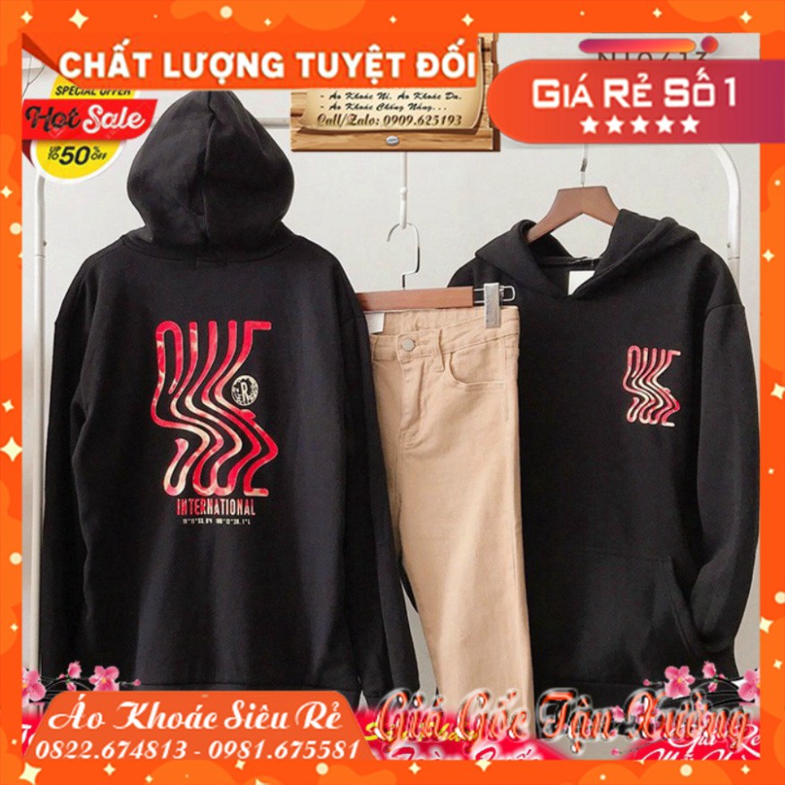 (Siêu Rẻ) ÁO HOODIE - ÁO KHOÁC NỈ NGOẠI SWE (HD2220 - Chữ Đỏ - Ảnh Thật)