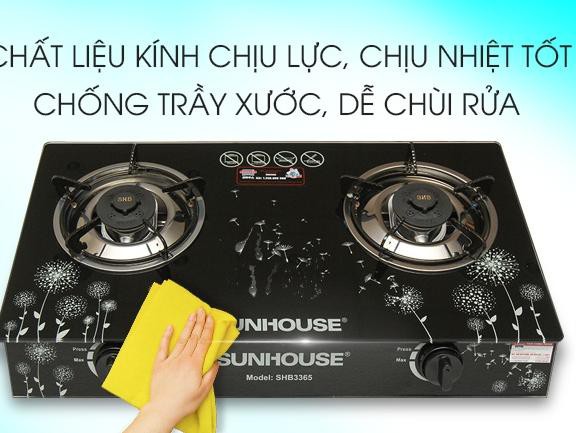Bếp gas Sunhouse SHB 3365 Mới 100% Chính hãng +Tặng dây gas-bếp bền tốt tiết kiệm gas